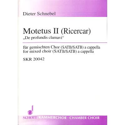 9790001129220 - Motetus 2 (Ricercar)