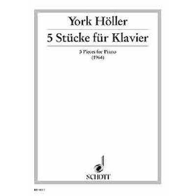 9790001129961 - 5 Stücke für Klavier