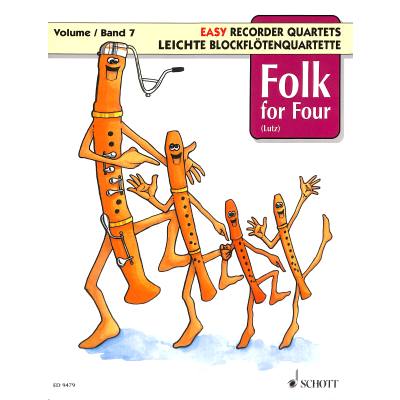 9790001132237 - Folk for four - leichte Blockflötenquartette 7