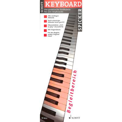 9790001134699 - Schott Music - Keyboard-Spicker Grifftabelle für Keyboard 9790001134699 - Schott Music - Keyboard-Spicker Grifftabelle für Keyboard