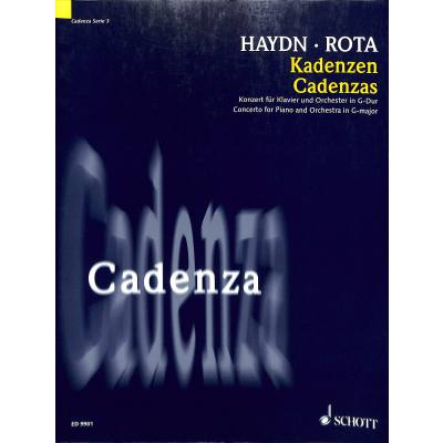 9790001139830 - Cadenza - Kadenzem zu Haydn Konzert G-Dur Klav Orch Hob 18 4