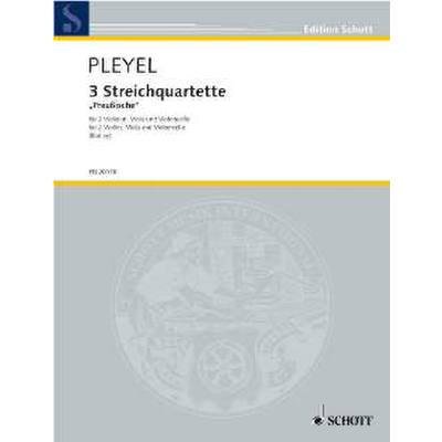 9790001146500 - 3 Streichquartette (Preussische)