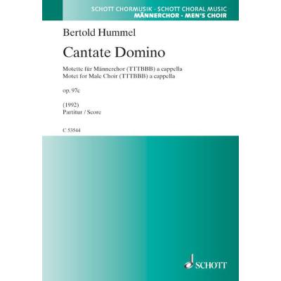 9790001169509 - Cantate domino op 97c