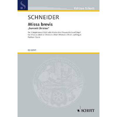 9790001173773 - Missa brevis (surrexit christus)