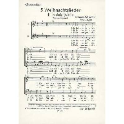 9790001174329 - 5 Weihnachtslieder