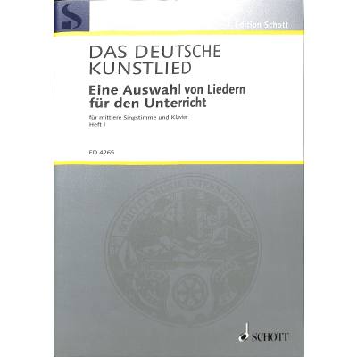 9790001176743 - Das deutsche Kunstlied 1