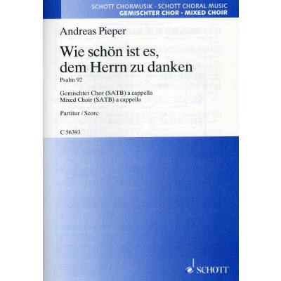 9790001199575 - Wie schön ist es dem Herrn zu danken | Psalm 92