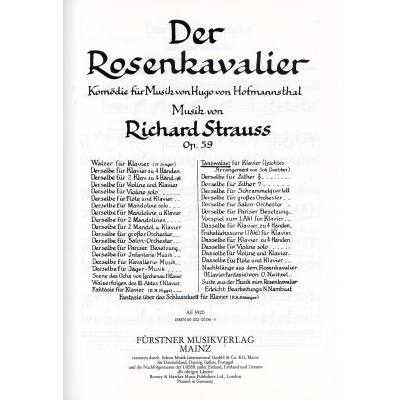 9790002001563 - Rosenkavalier Walzer op 59 9790002001563 - Rosenkavalier Walzer op 59
