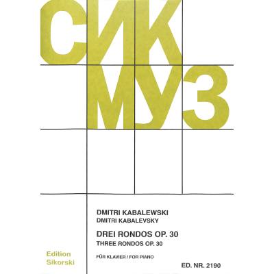 9790003017532 - 3 Rondos op 30