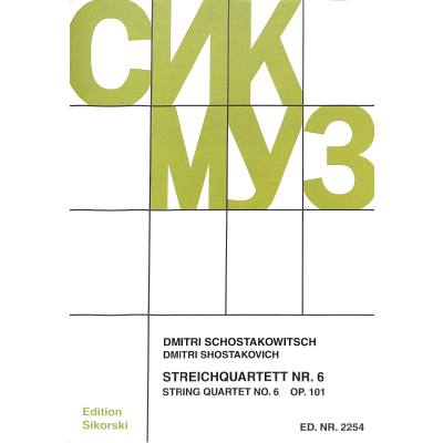 9790003018034 - Quartett 6 G-Dur op 101