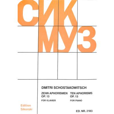 9790003025032 - 10 Aphorismen op 13