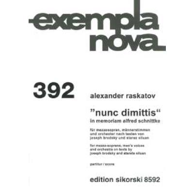 9790003036656 - Nunc dimittis - in memoriam Alfred Schnittke