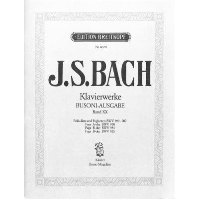 9790004162743 - Präludien + Fughetten BWV 899-902 Fugen BWV 950