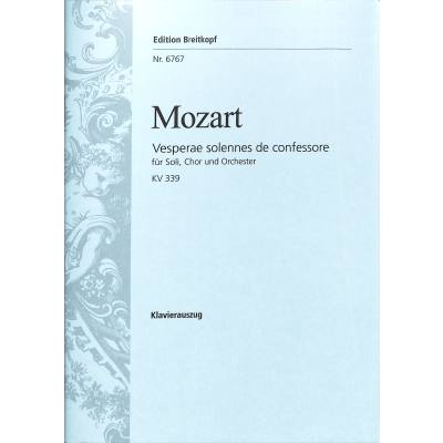 9790004169667 - Vesperae solennes de confessore KV 339