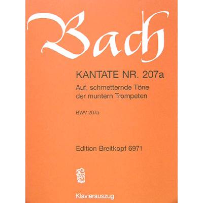 9790004171400 - Kantate 207a Auf schmetternde Töne