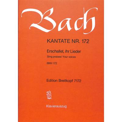 9790004173268 - Kantate 172 erschallet ihr Lieder BWV 172