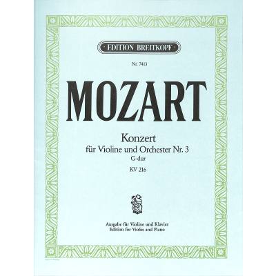 9790004173923 - Konzert 3 G-Dur KV 216
