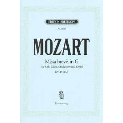 9790004174647 - Missa brevis G-Dur KV 49 (47d)