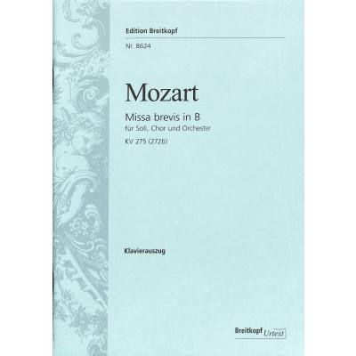 9790004180280 - Missa brevis B-Dur KV 275 (272b)