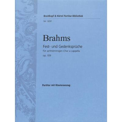 9790004200650 - Fest und Gedenksprüche op 109