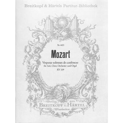 9790004203637 - Vesperae solennes de confessore KV 339