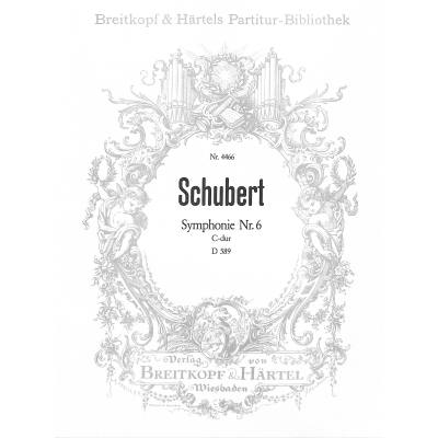 9790004203736 - Sinfonie 6 C-Dur D 589