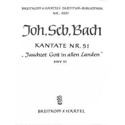 9790004204412 - Kantate 51 jauchzet Gott in allen Landen BWV 51