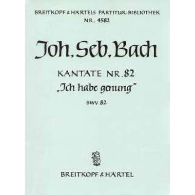 9790004204634 - Kantate 82 ich habe genug BWV 82