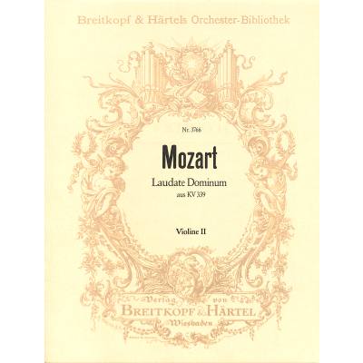 9790004301616 - Laudate dominum (Vesperae solennes de confessore KV 339)