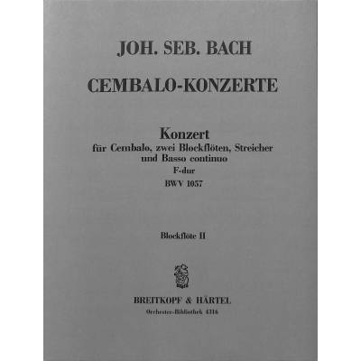 9790004304280 - Konzert 6 F-Dur BWV 1057