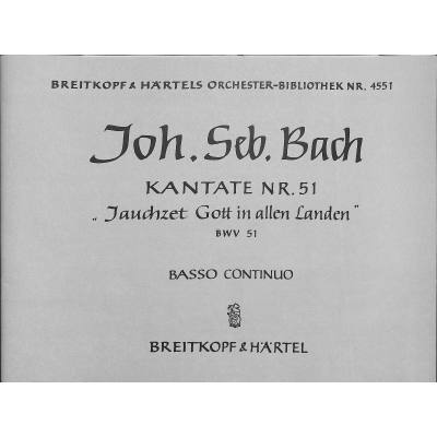 9790004314456 - Kantate 51 jauchzet Gott in allen Landen BWV 51