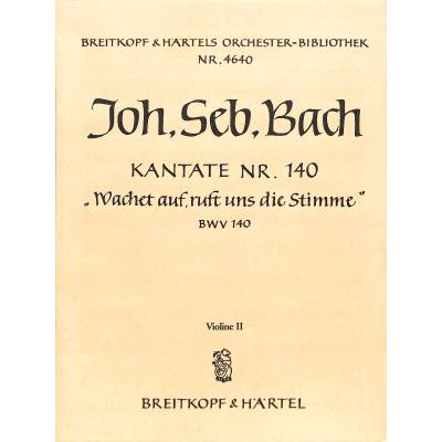 9790004317372 - Wachet auf ruft uns die Stimme BWV 140