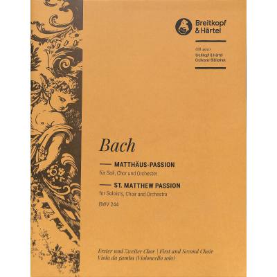 9790004326428 - Matthäus Passion BWV 244