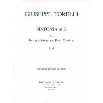 9790004483565 - SINFONIA IN D (G 4) - TRP STR BC