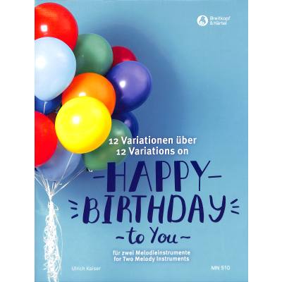 9790004790090 - 12 Variationen über Happy birthday to you