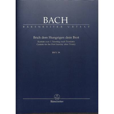 9790006205295 - Kantate 39 Brich dem hungrigen dein Brot BWV 39