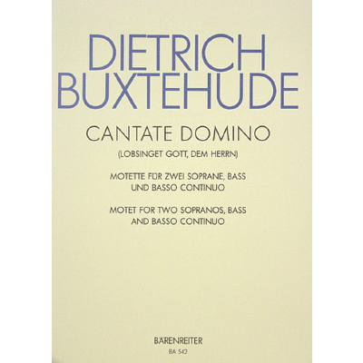 9790006403356 - Cantate domino - lobsinget Gott dem Herrn BUXWV 12