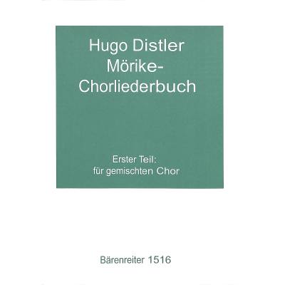 9790006411252 - Moerike Chorliederbuch 1 op 19