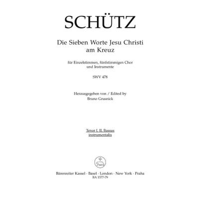 9790006411955 - Die 7 Worte Jesu Christi am Kreuz SWV 478