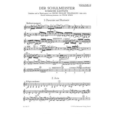 9790006414178 - Der Schulmeister - komische Kantate 9790006414178 - Der Schulmeister - komische Kantate