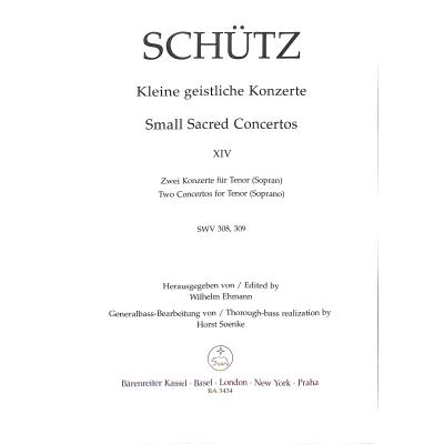 9790006434374 - Kleine geistliche Konzerte 14