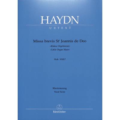 9790006452224 - Missa brevis B-Dur Sancti Johannis de deo Hob 22 7