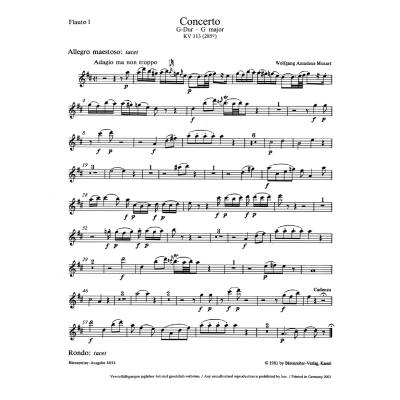 9790006457236 - Konzert 1 G-Dur KV 313 (285c)