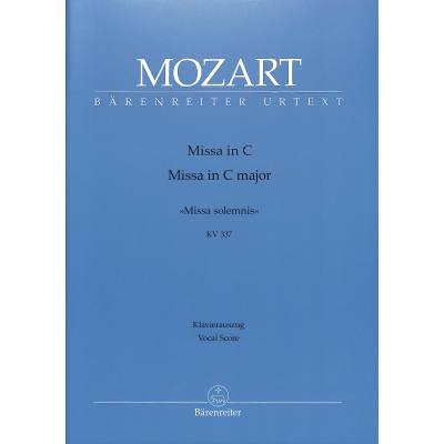 9790006458639 - Missa solemnis C-Dur KV 337