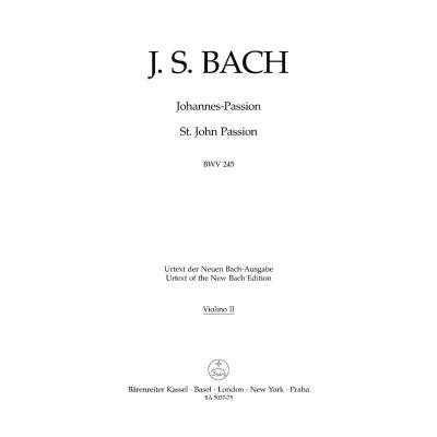 9790006462209 - Johannes Passion BWV 245