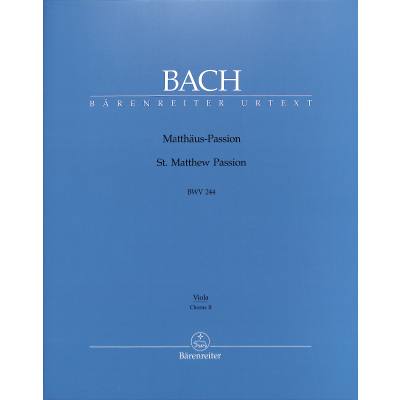 9790006462353 - Matthäus Passion BWV 244