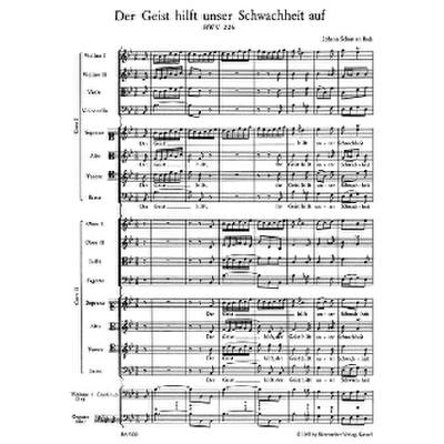 9790006465064 - Der Geist hilft unser Schwachheit auf BWV 226