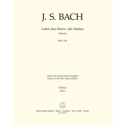 9790006465545 - Lobet den Herrn alle Heiden BWV 230