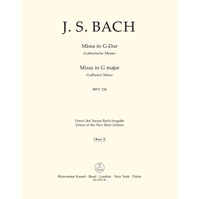 9790006466665 - Missa G-Dur BWV 236 - Lutherische Messe