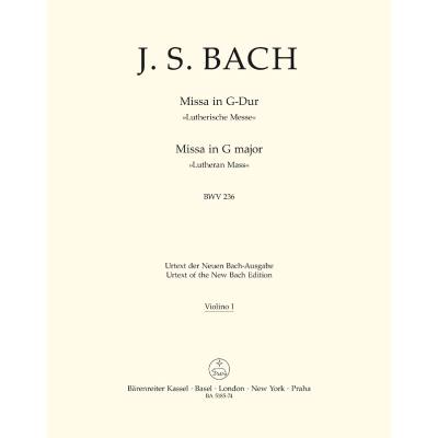 9790006466689 - Missa G-Dur BWV 236 - Lutherische Messe